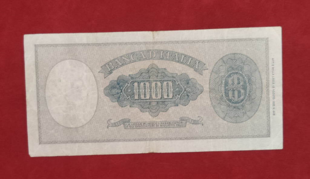 BANK OF ITALIA 1000 LIRE (REF:132)