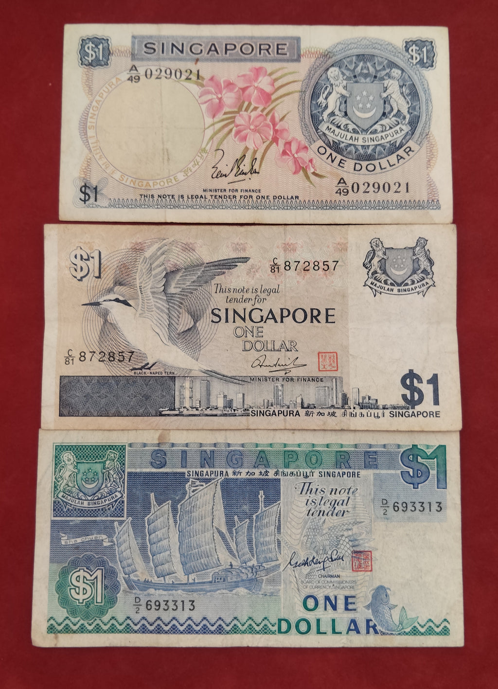 BANK OF SINGAPORE 1 DOLLAR (REF:179)