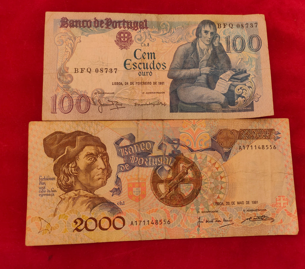 BANK OF PORTUGAL 100, 2000 ESCUDOS (D641)