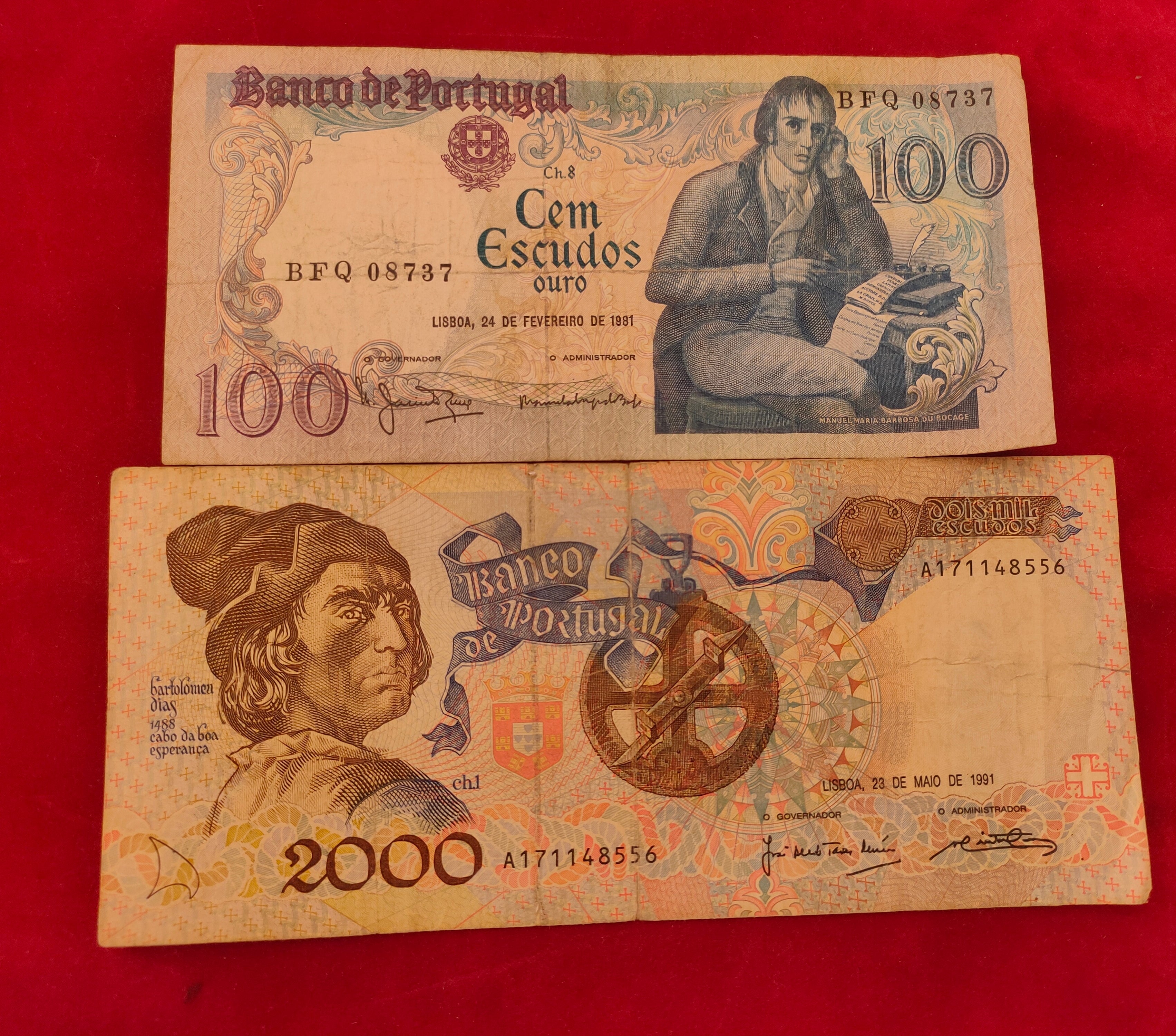 BANK OF PORTUGAL 100, 2000 ESCUDOS (D641)