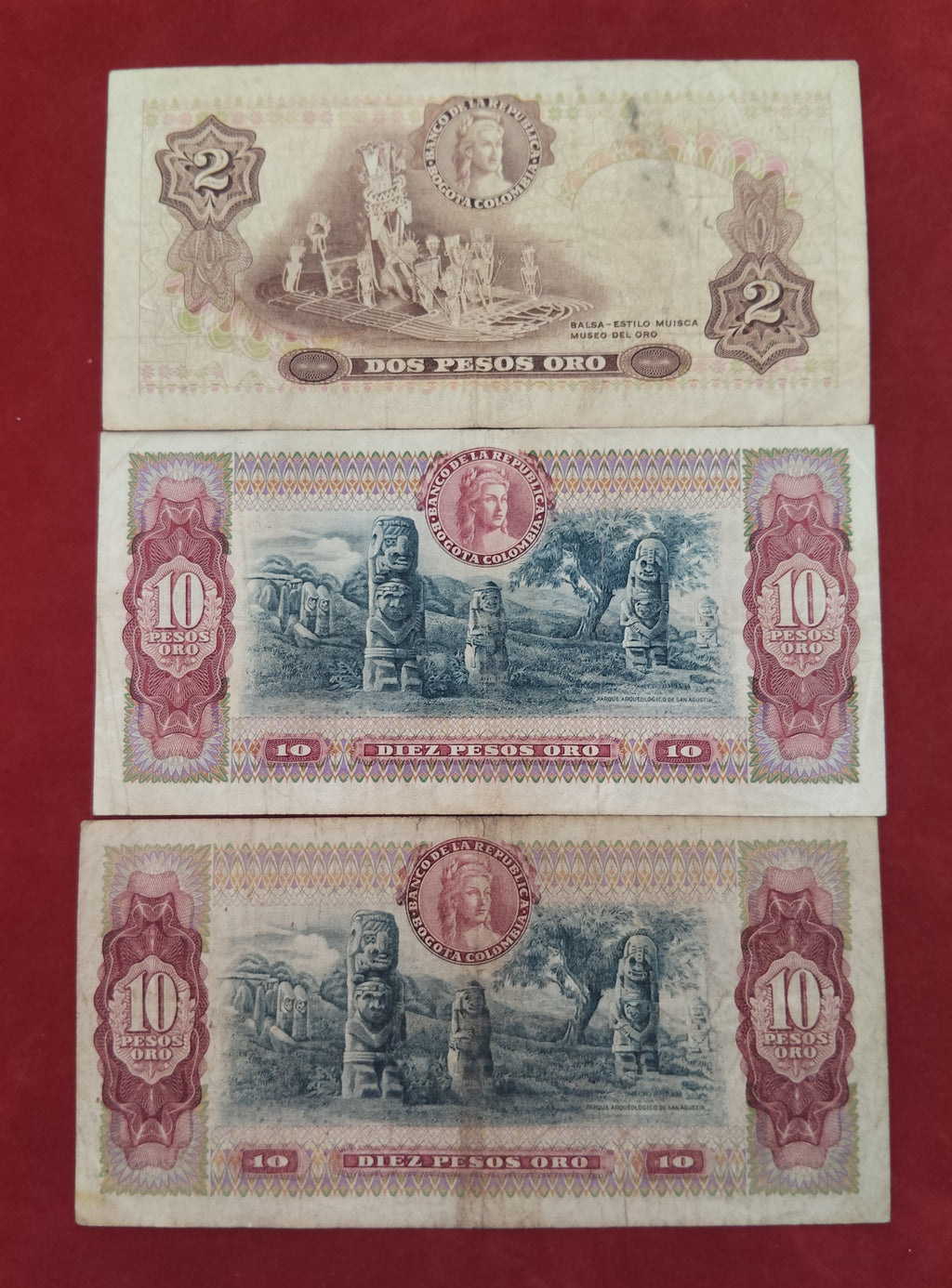 REPUBLIC BANK OF COLAMBIA 2 ,10 PESOS ORO (C994)