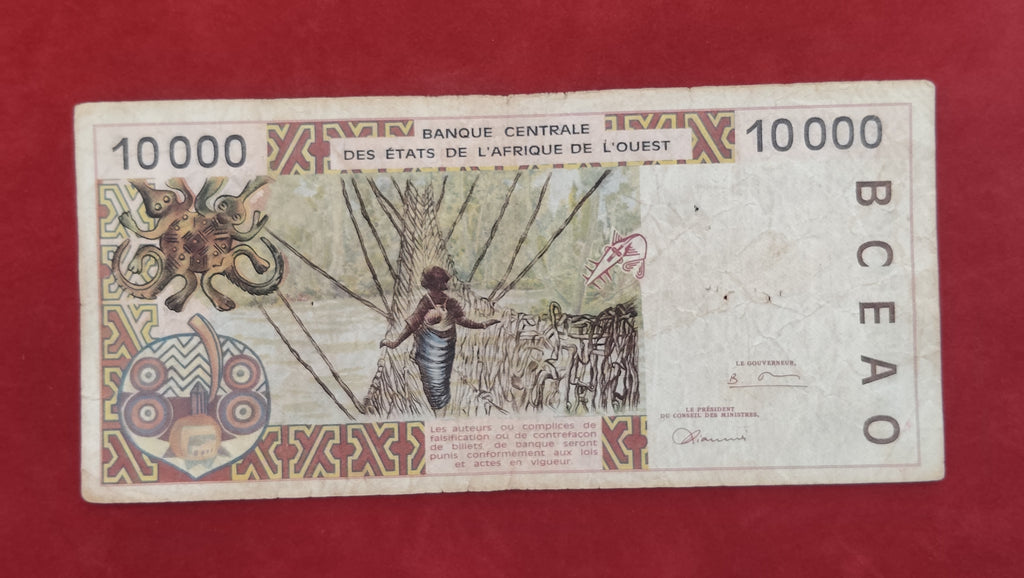 CENTRAL BANK OF WEST AFRICAN STATES 10 000 FRANCS (129)