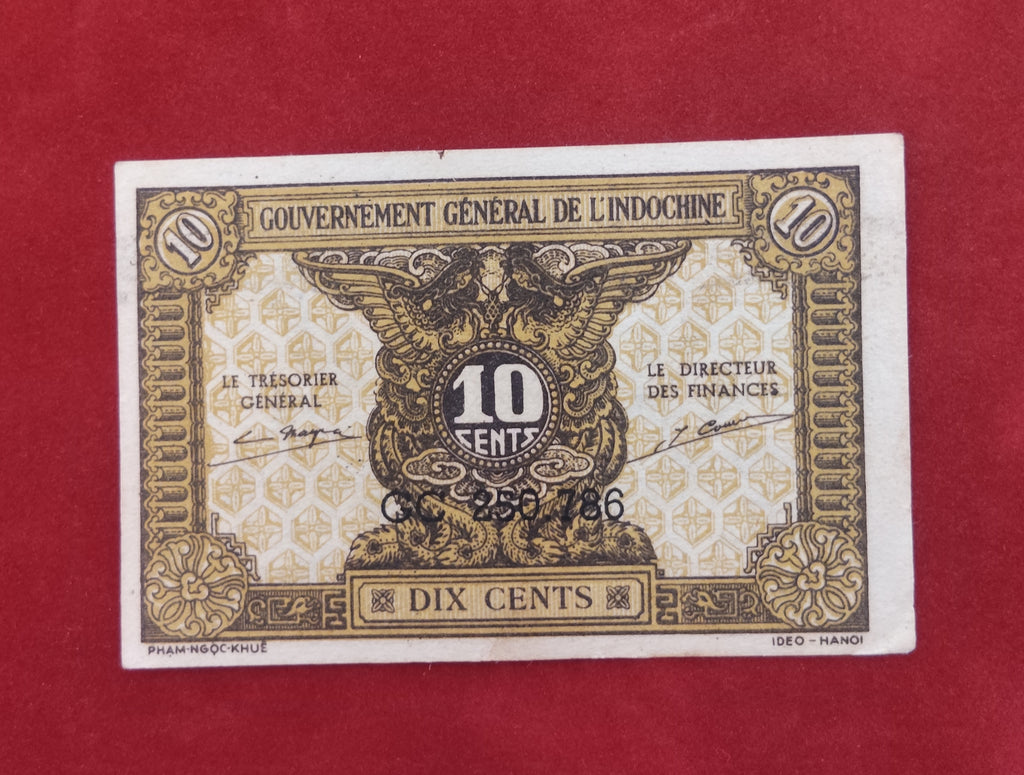 GENERAL GOVERNMENT BANK OF INDOCHINE 10 CENTS (V188)