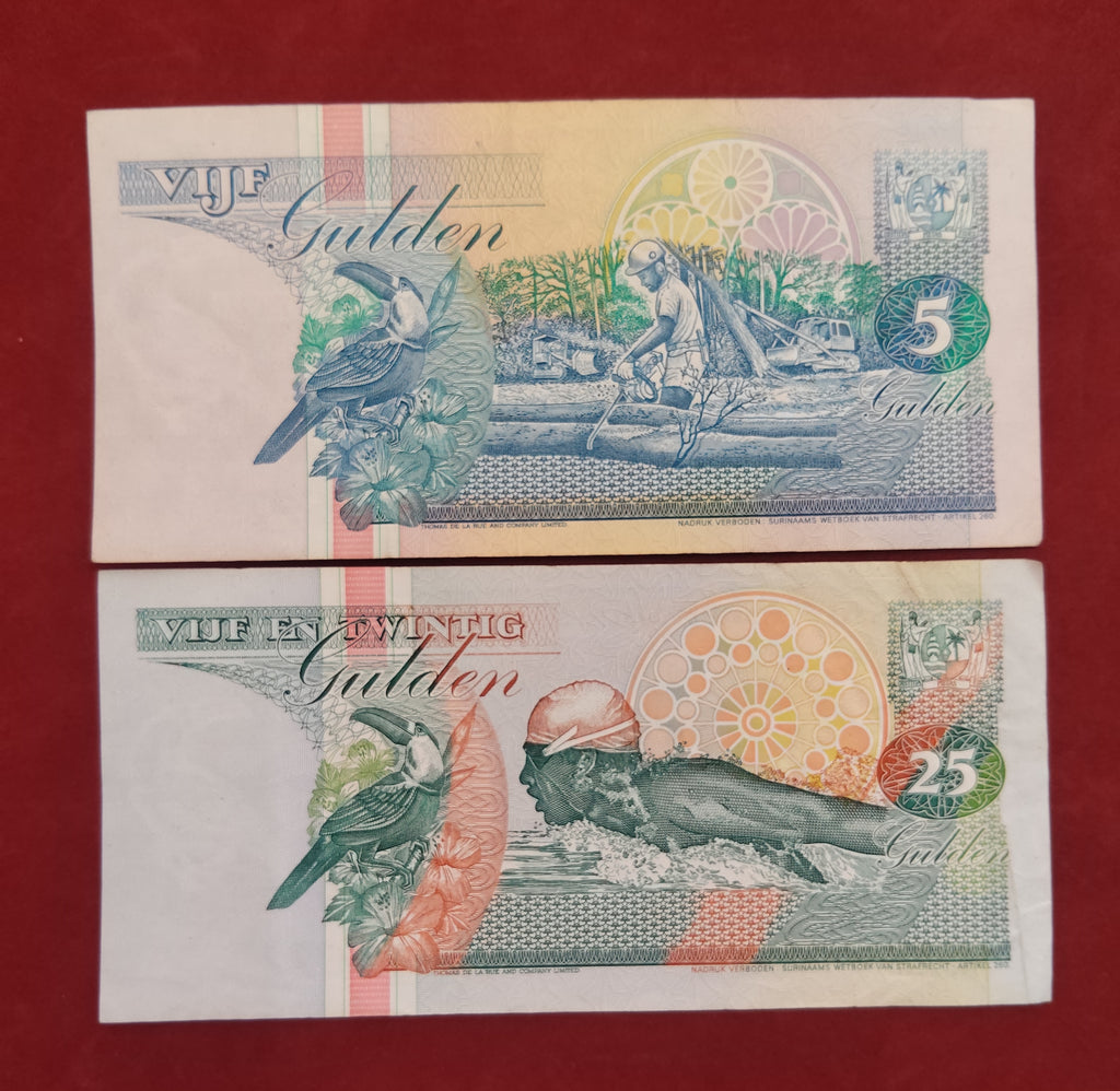 CENTRAL BANK OF SURINAME 5 ,25 GULDEN (886)