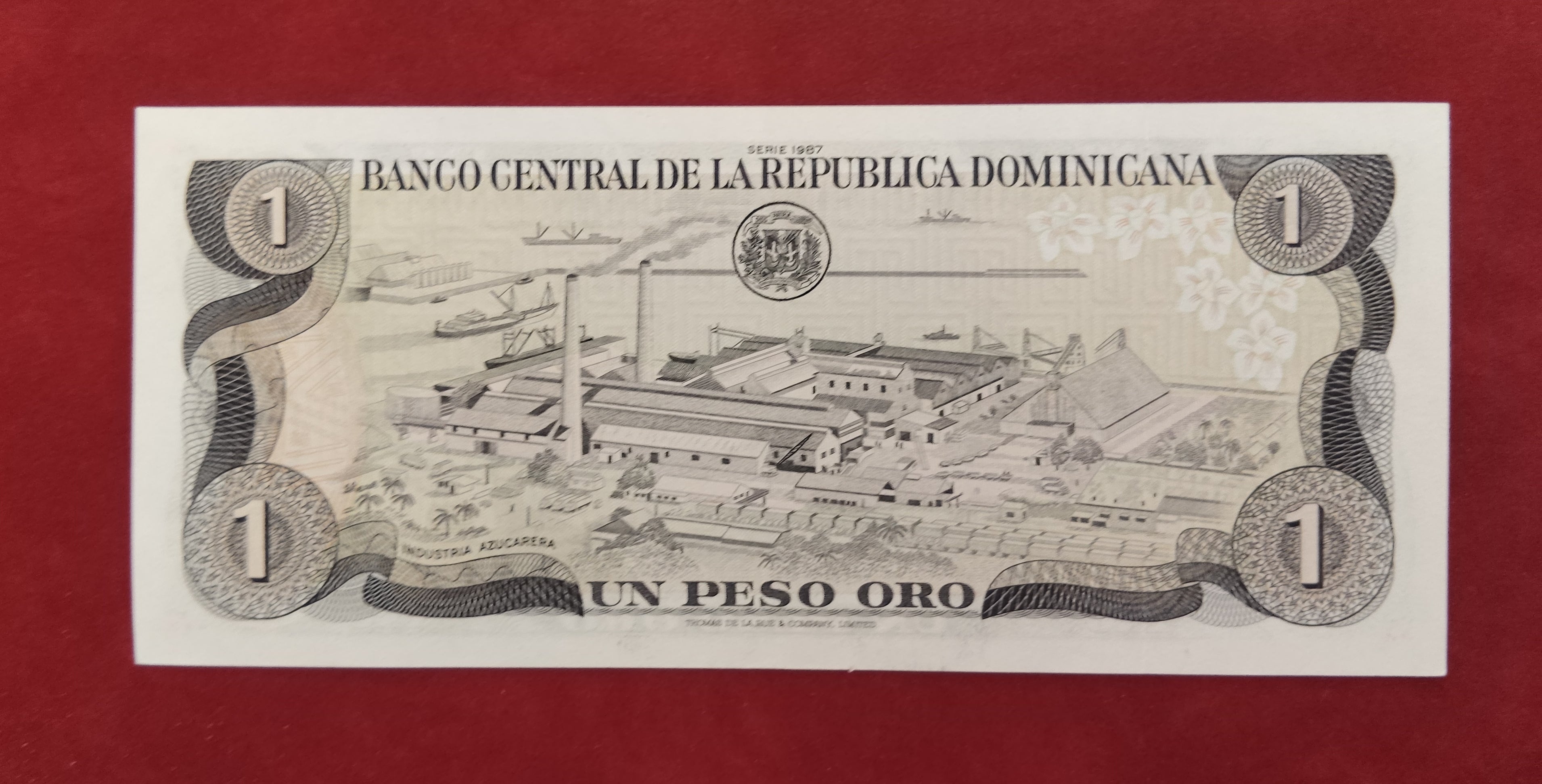 CENTRAL BANK OF REPUBLIC DOMINICAN 1 PESOS ORO (C189)