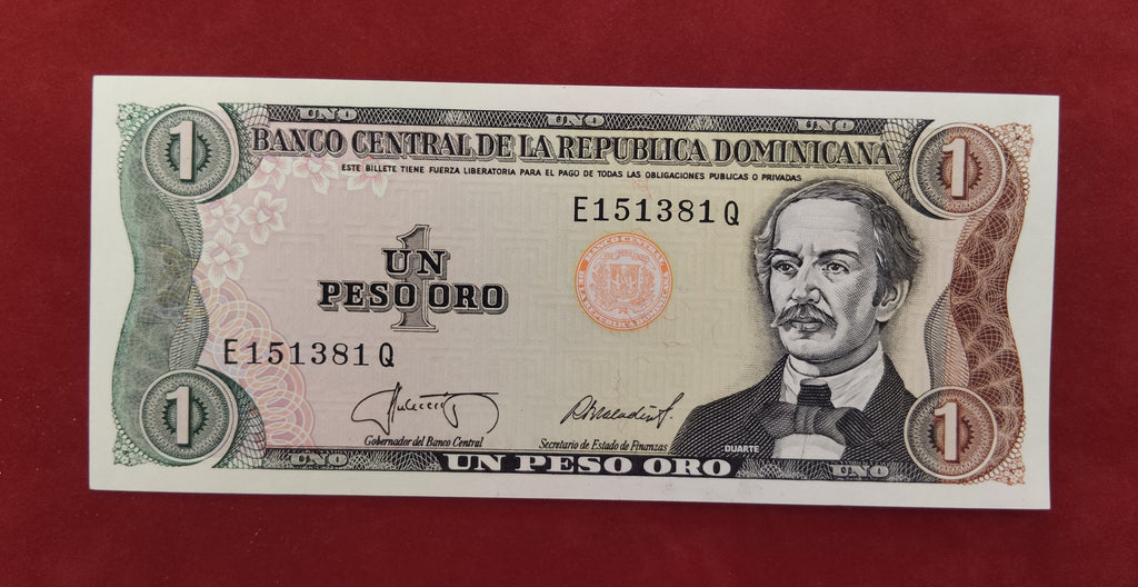CENTRAL BANK OF REPUBLIC DOMINICAN 1 PESOS ORO (C189)