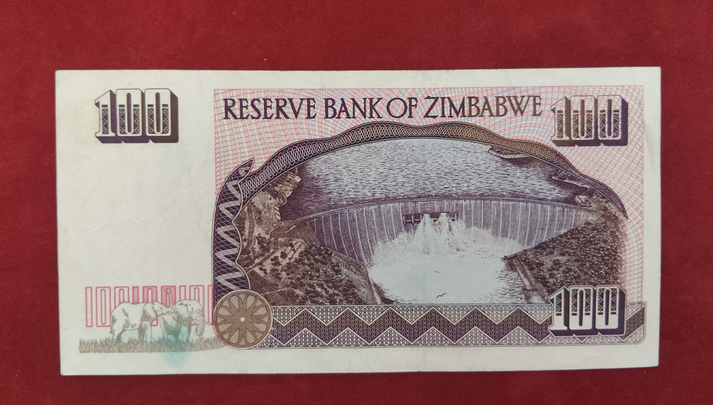 RESERVE BANK OF ZIMBABWE 100 DOLLARS (C304)