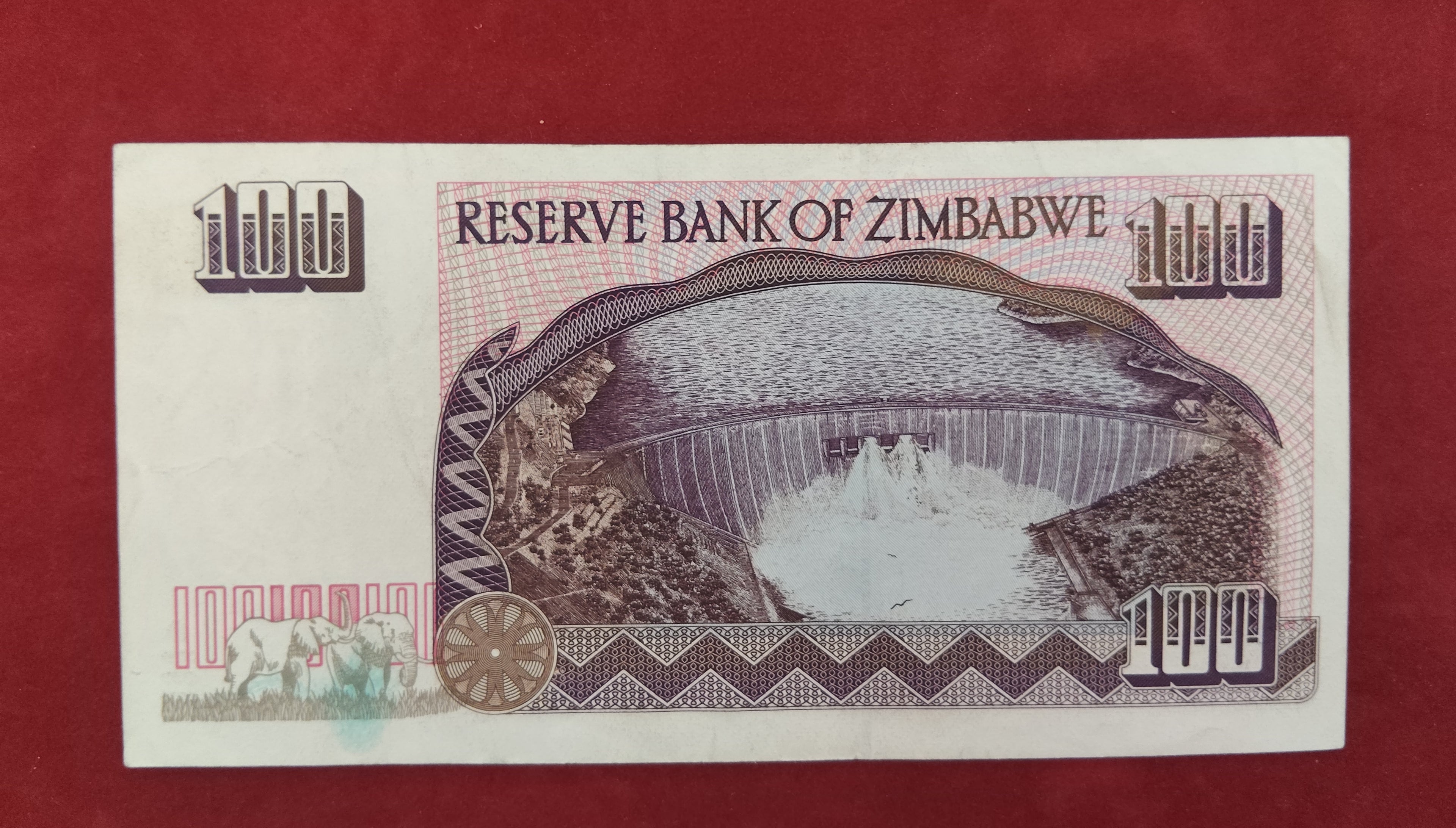 RESERVE BANK OF ZIMBABWE 100 DOLLARS (C304)