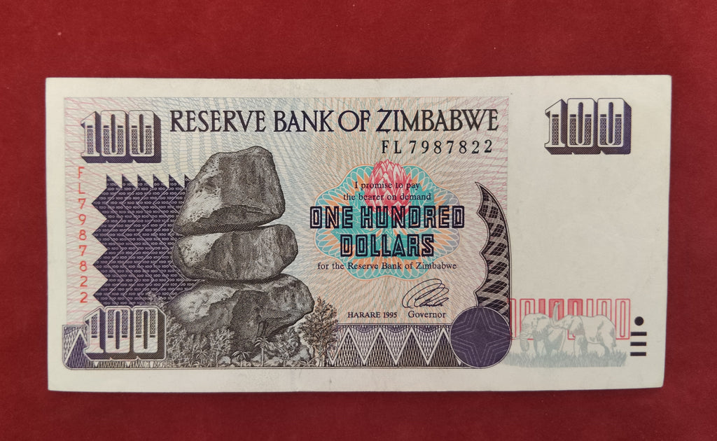 RESERVE BANK OF ZIMBABWE 100 DOLLARS (C304)
