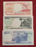 BANK OF INDONESIA 100 ,500 ,1000 RUPIAH (D575)