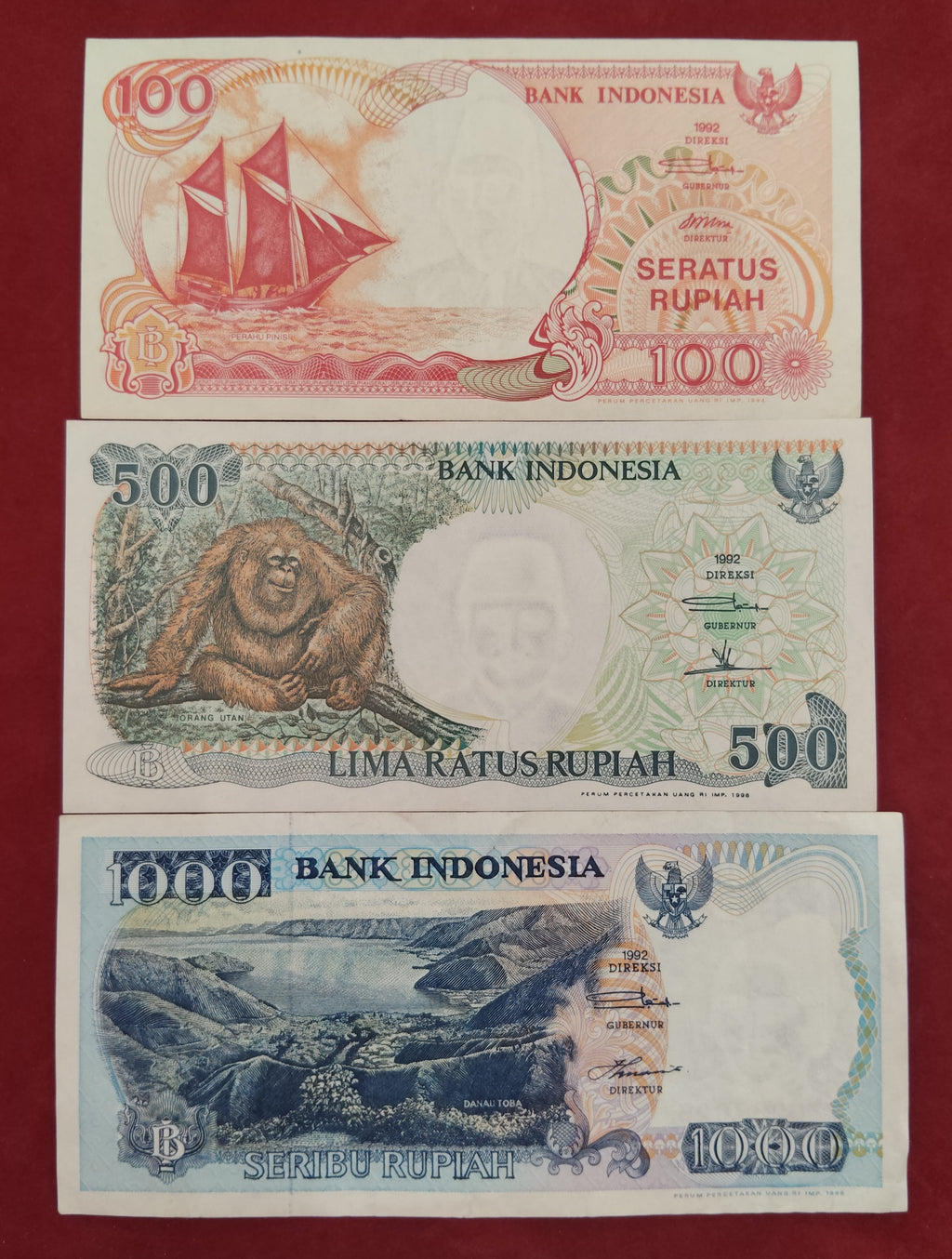 BANK OF INDONESIA 100 ,500 ,1000 RUPIAH (D575)