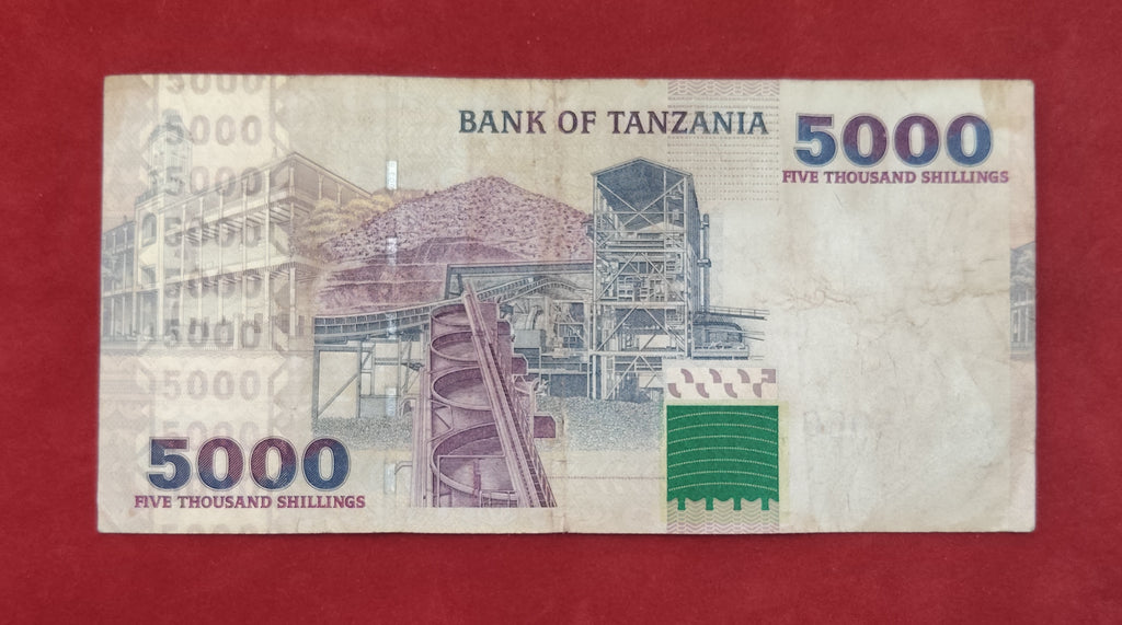 BANK OF TANZANIA 5000 SHILLINGS (D883)