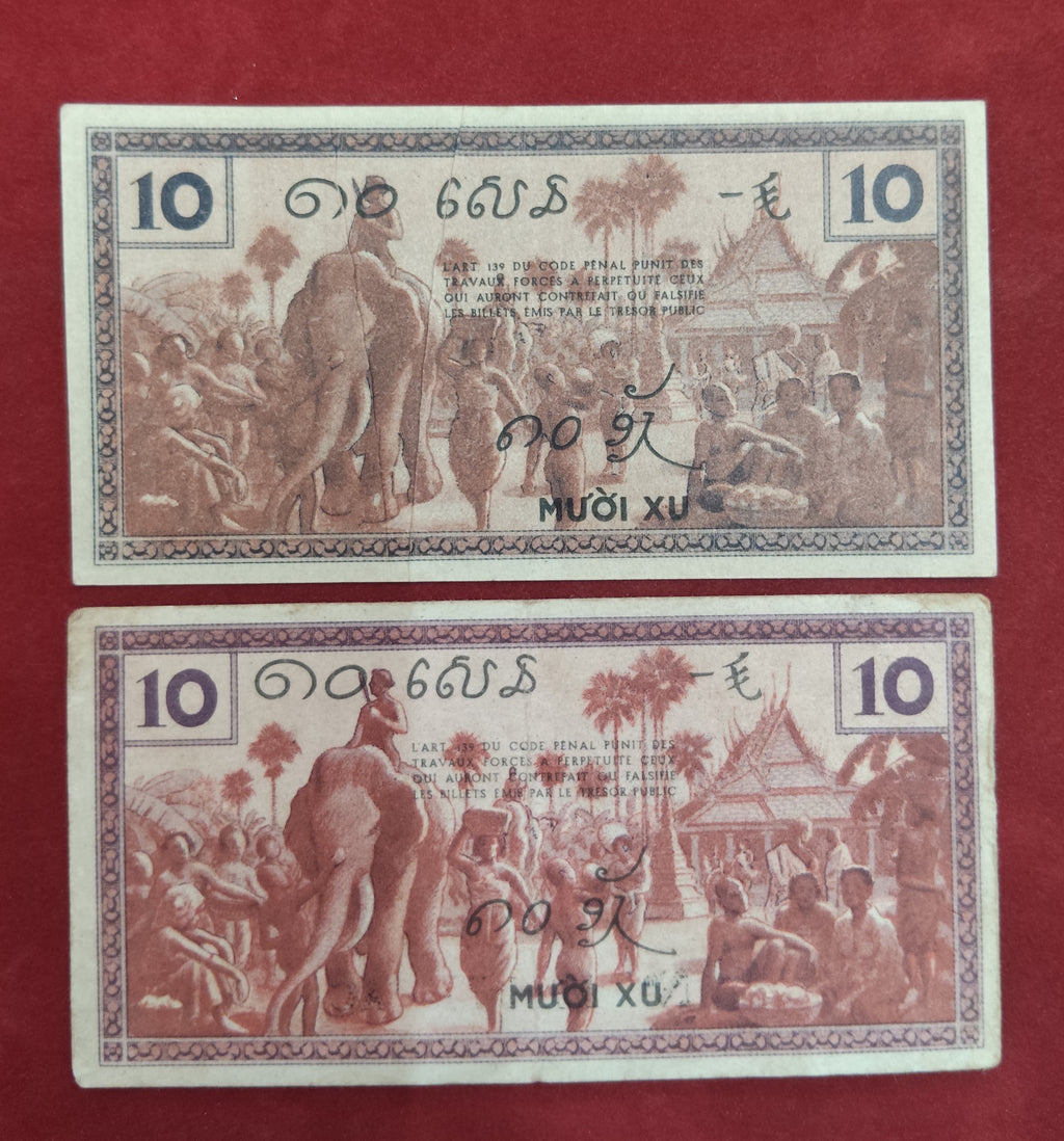 GENERAL GOVERNMENT BANK OF INDOCHINE 10 CENTS (D822)