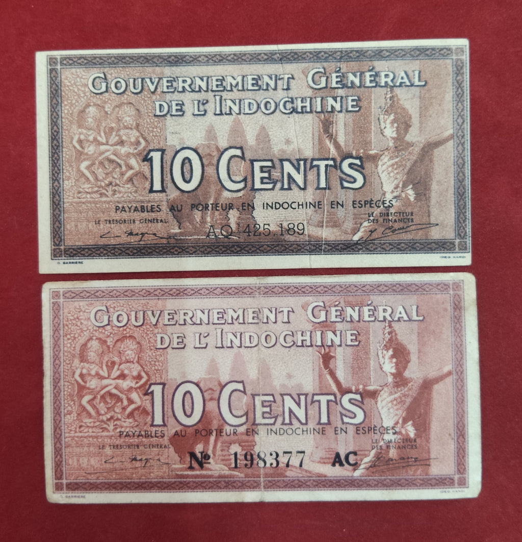 GENERAL GOVERNMENT BANK OF INDOCHINE 10 CENTS (D822)