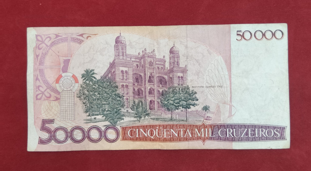CENTRAL BANK OF BRASIL 50000 CRUZEIROS (D536)