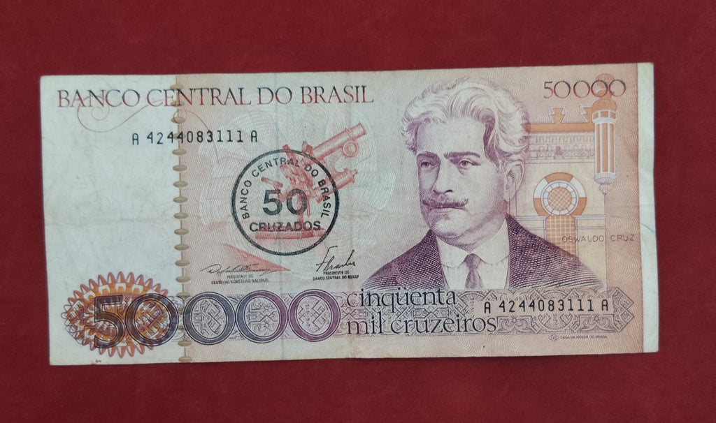 CENTRAL BANK OF BRASIL 50000 CRUZEIROS (D536)