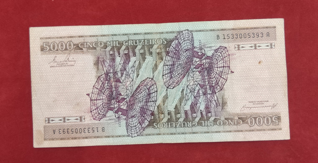 CENTRAL BANK OF BRASIL 5000 CRUZEIROS (D536)