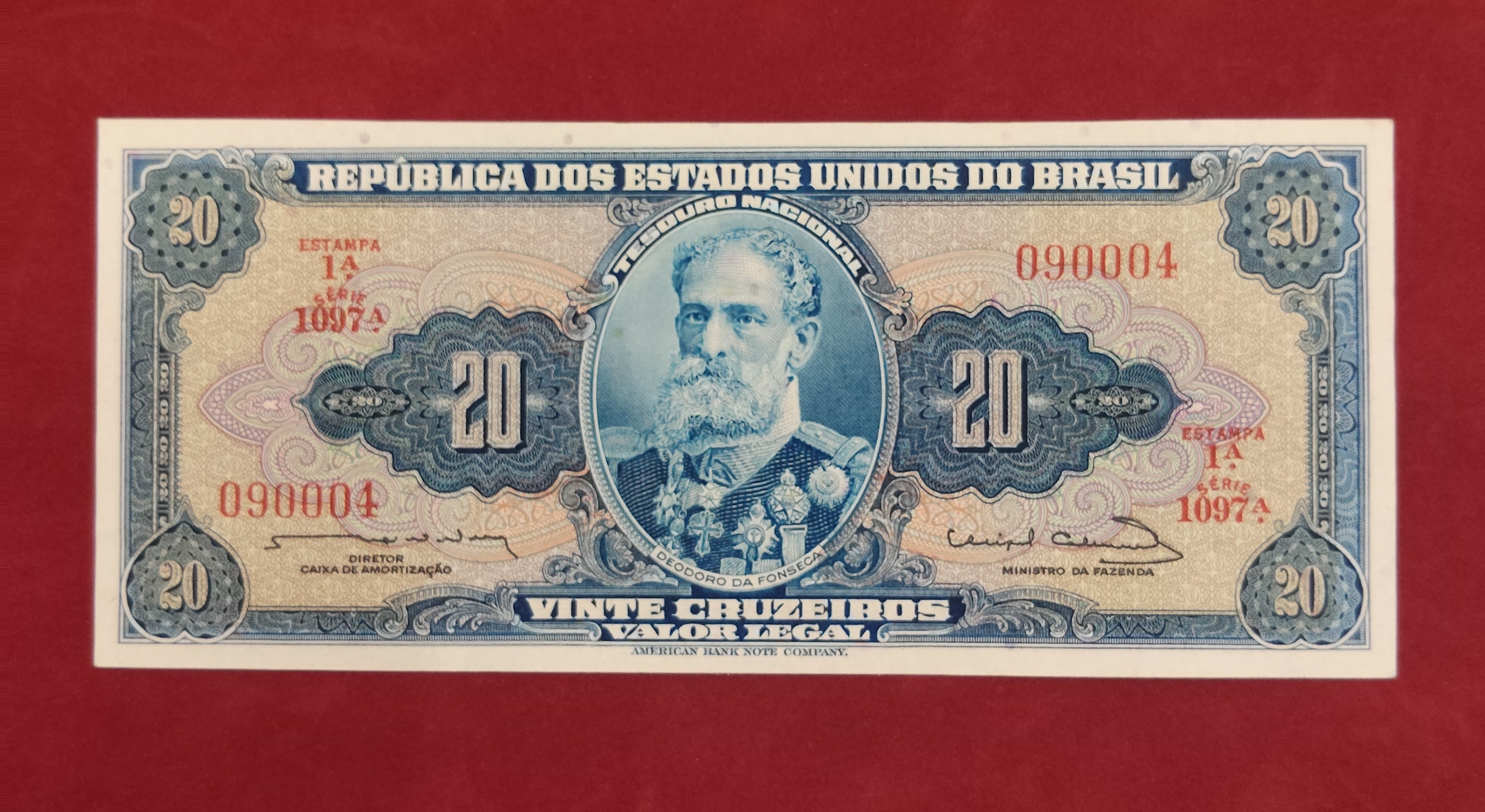 CENTRAL BANK OF BRASIL 20 CRUZEIROS (398)