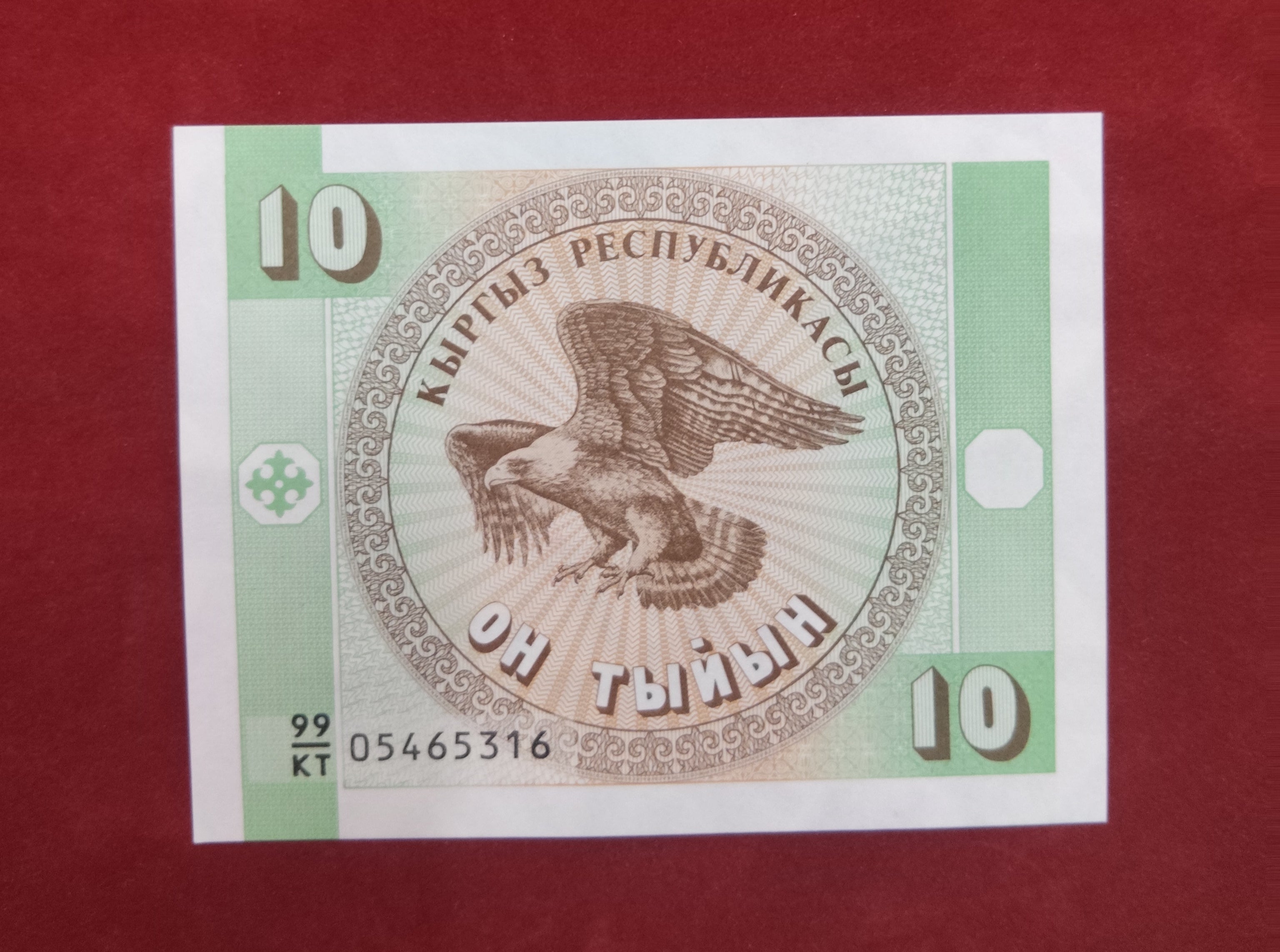 BANK OF KYRGYZSTAN 10 TYIYN (D895)