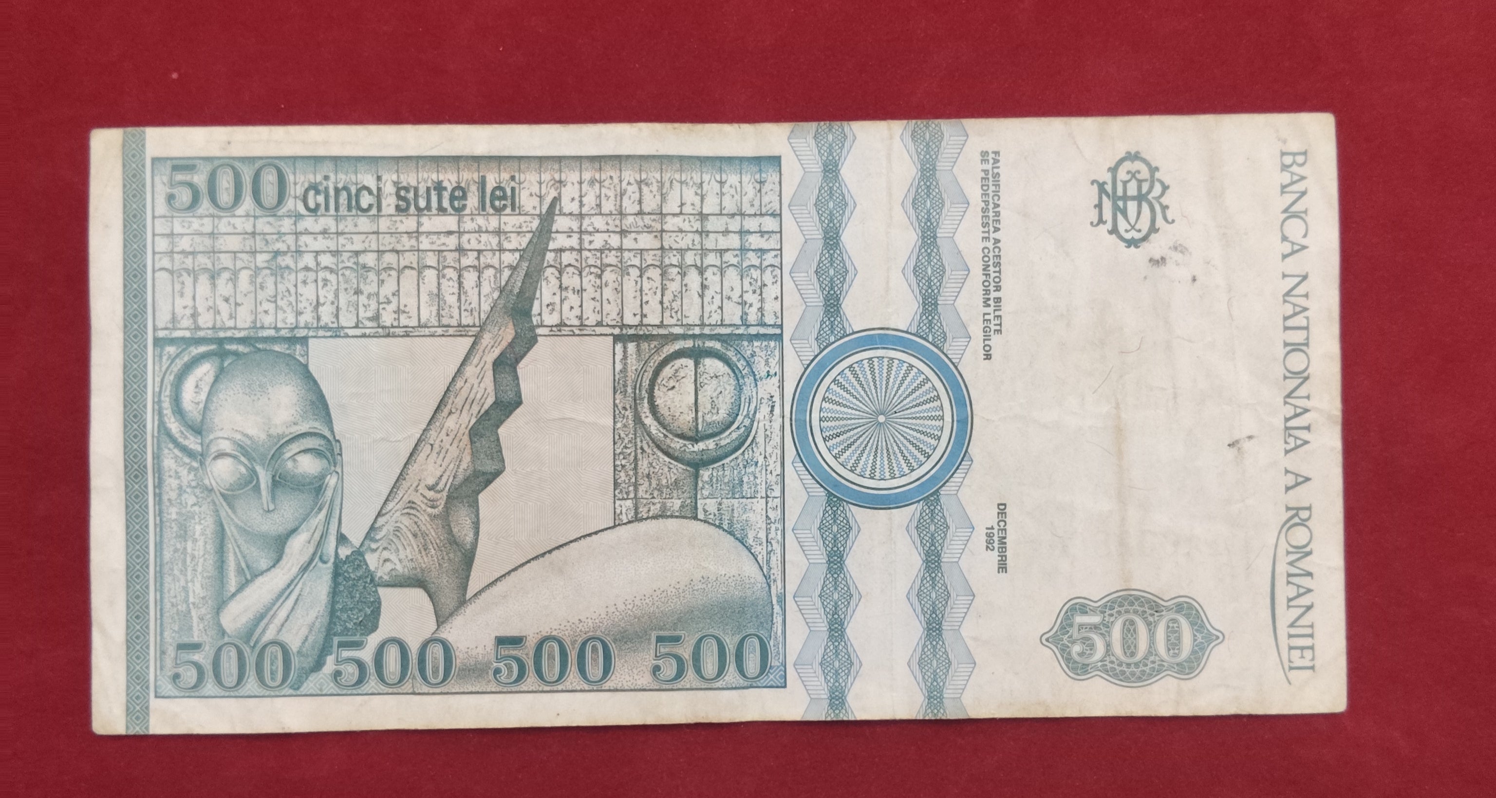NATIONAL BANK OF ROMANIA 500 LEI (V438)