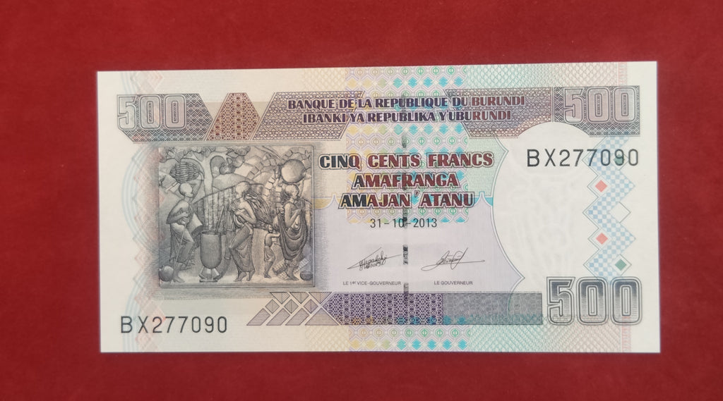 REPUBLIC BANK OF BURUNDI 500 FRANCS (35)