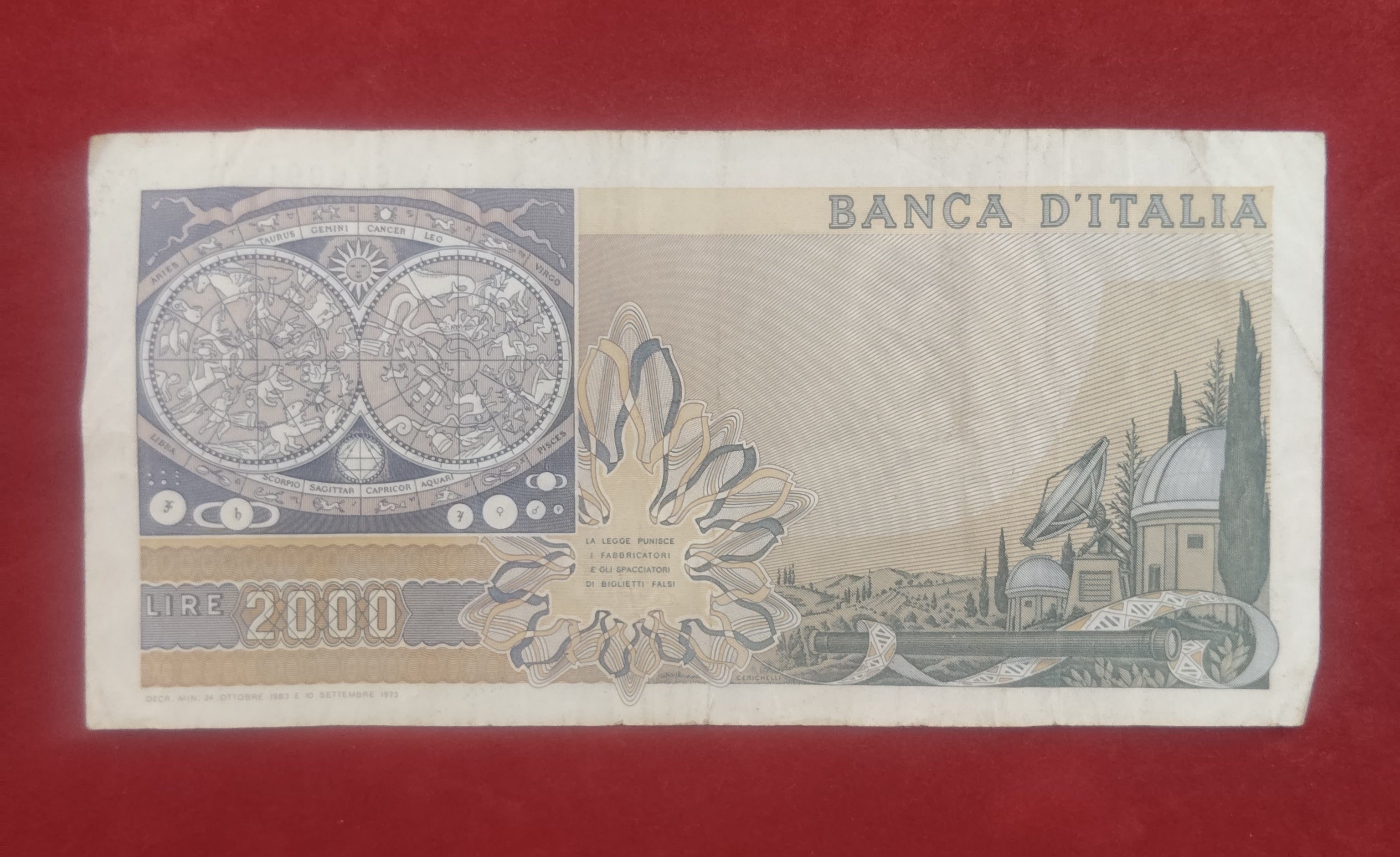 BANK OF ITALIA 2000 LIRE (D998)