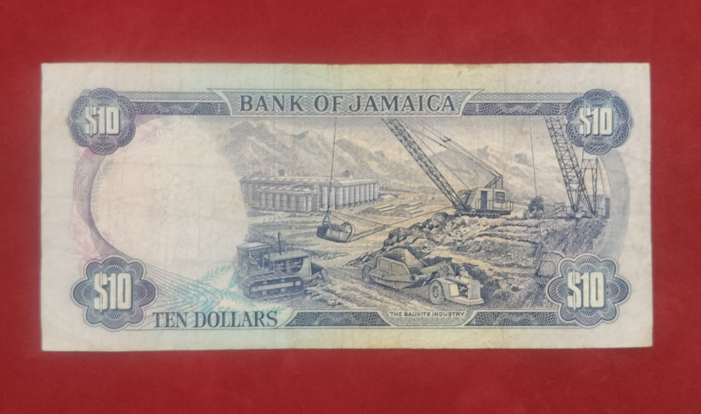 BANK OF JAMAICA 10 DOLLARS (C199)