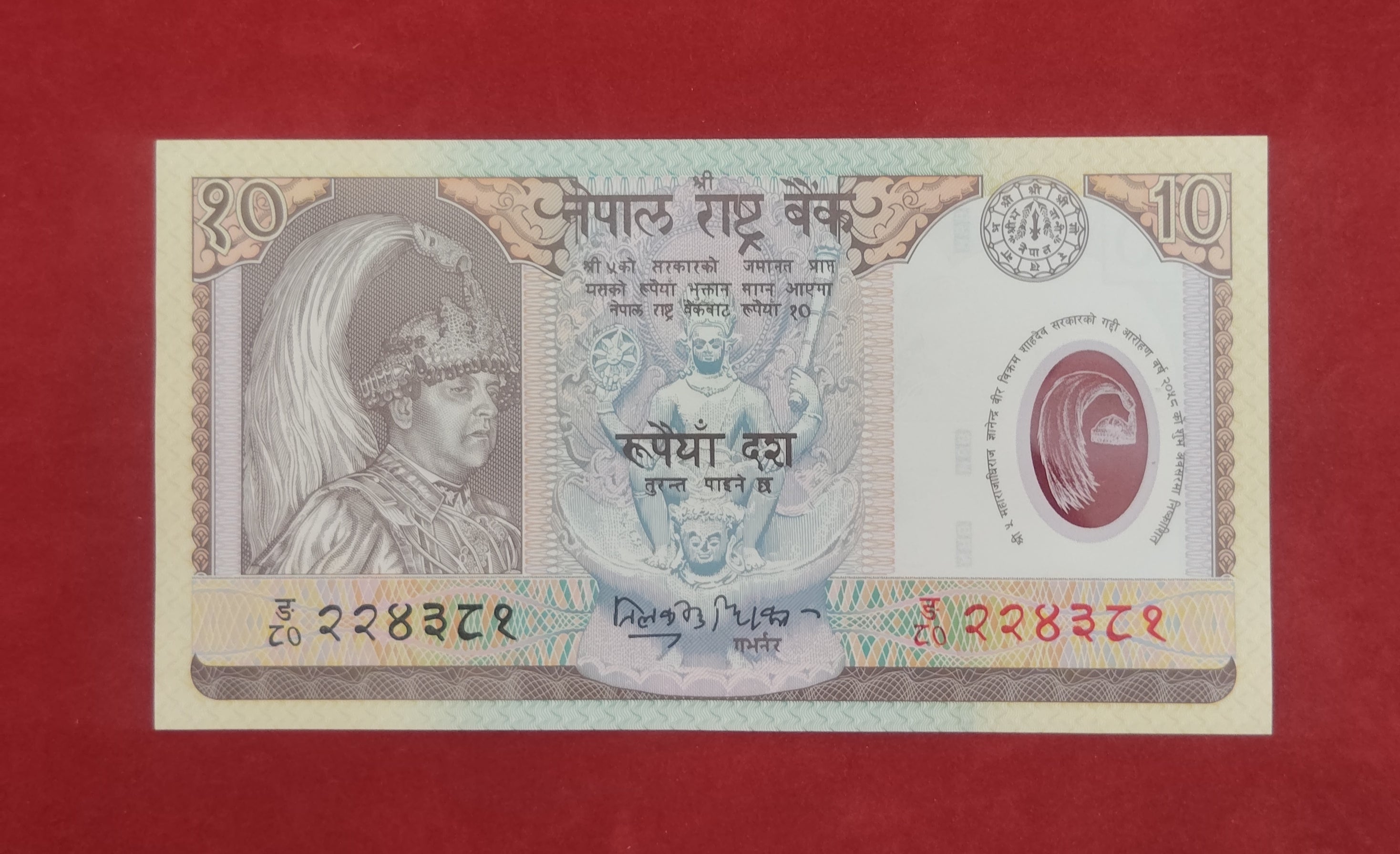 BANK OF NEPAL RASTRA 10 RUPEES (D987)