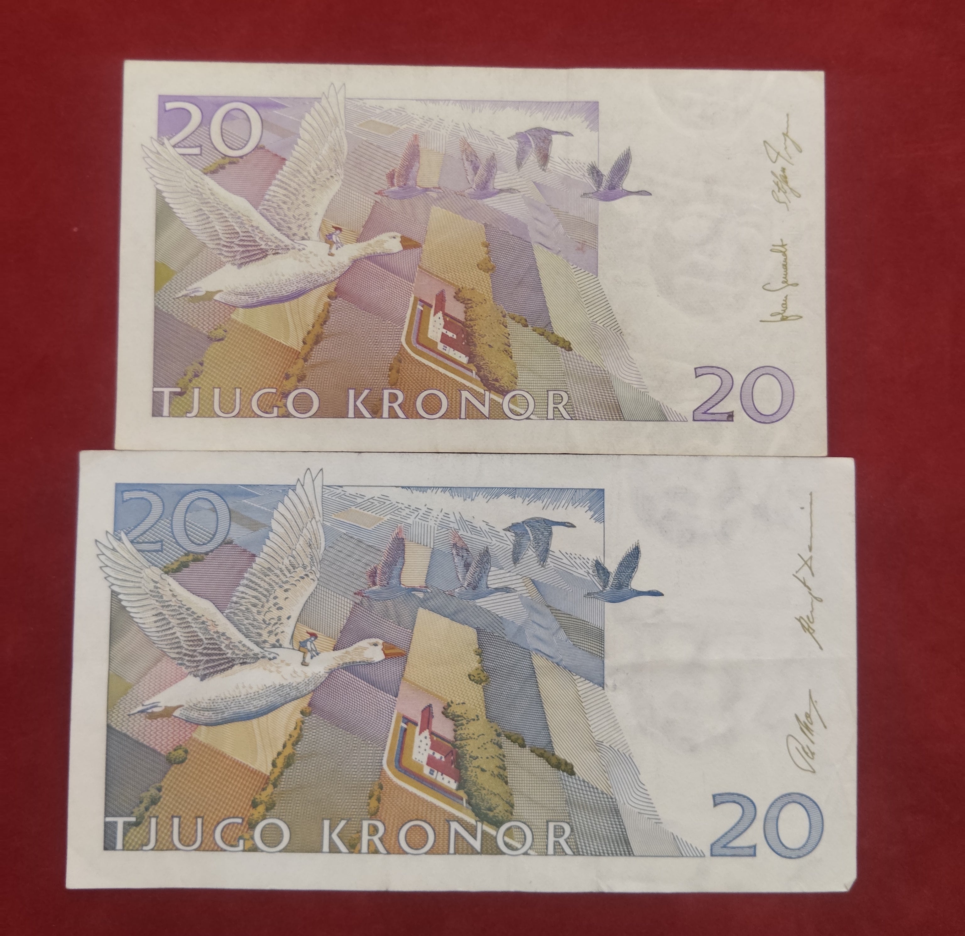 NATIONAL BANK OF SWEDEN 20 KRONOR (D832)