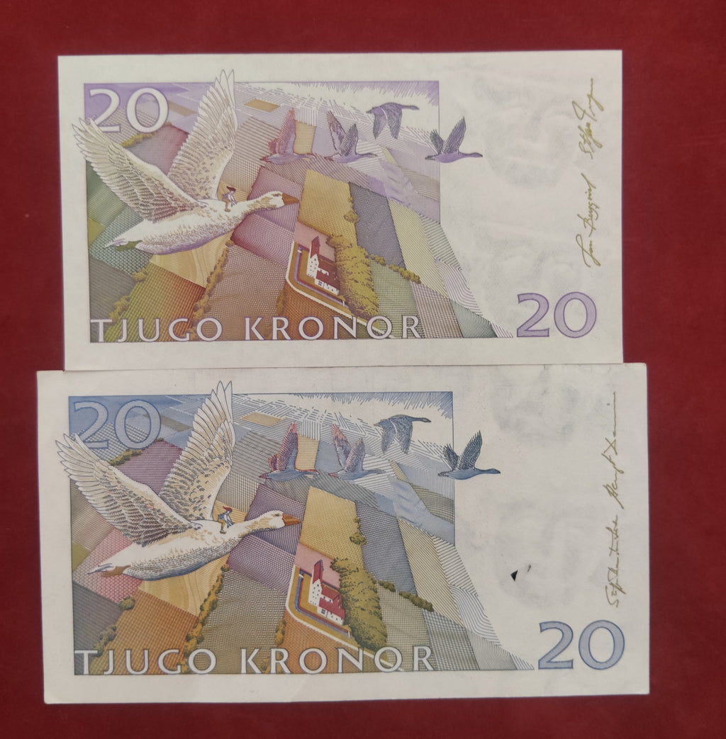 NATIONAL BANK OF SWEDEN 20 KRONOR (D833)