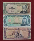 CENTRAL REPUBLIC BANK OF DOMINICAN 1 ,10 ,50 PESOS ORO (C293)