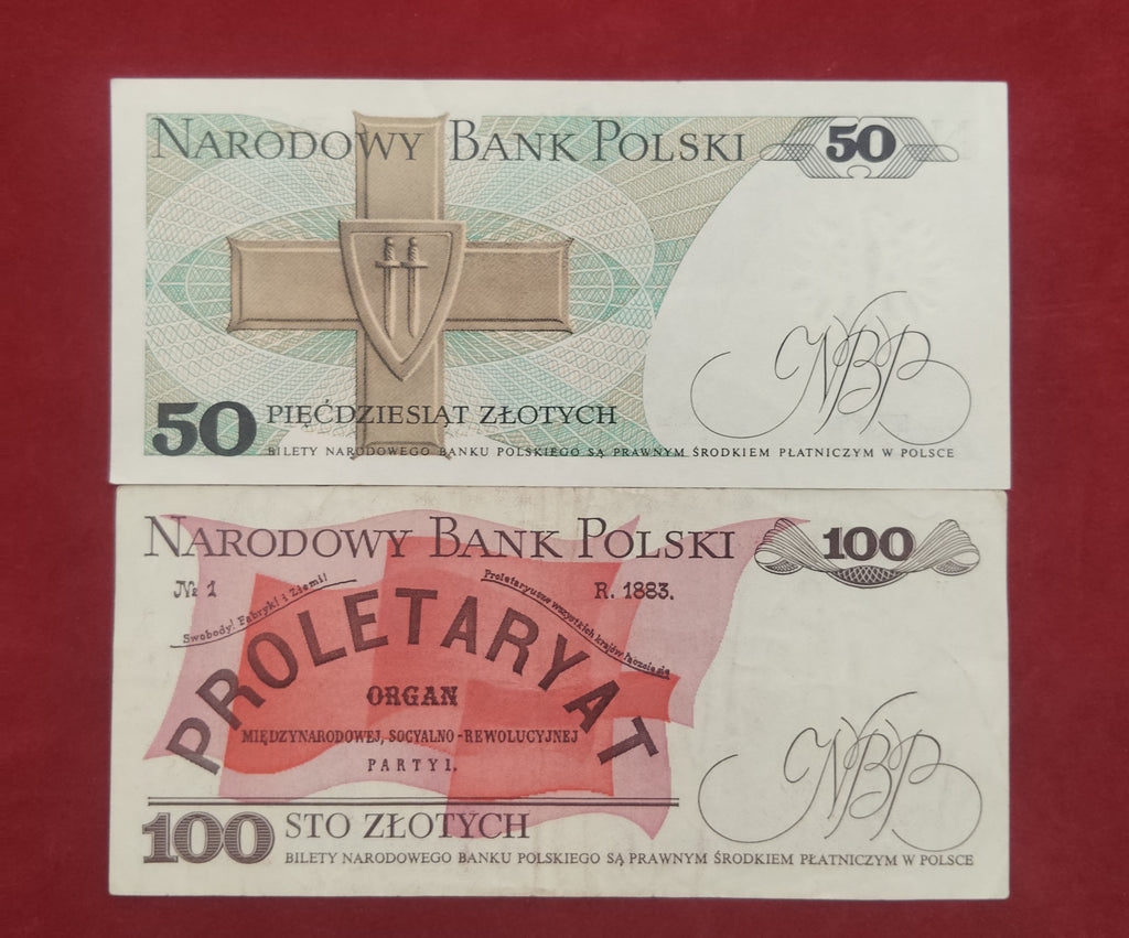 NATIONAL BANK OF POLAND 50 ,100 ZLOTYCH (D751)