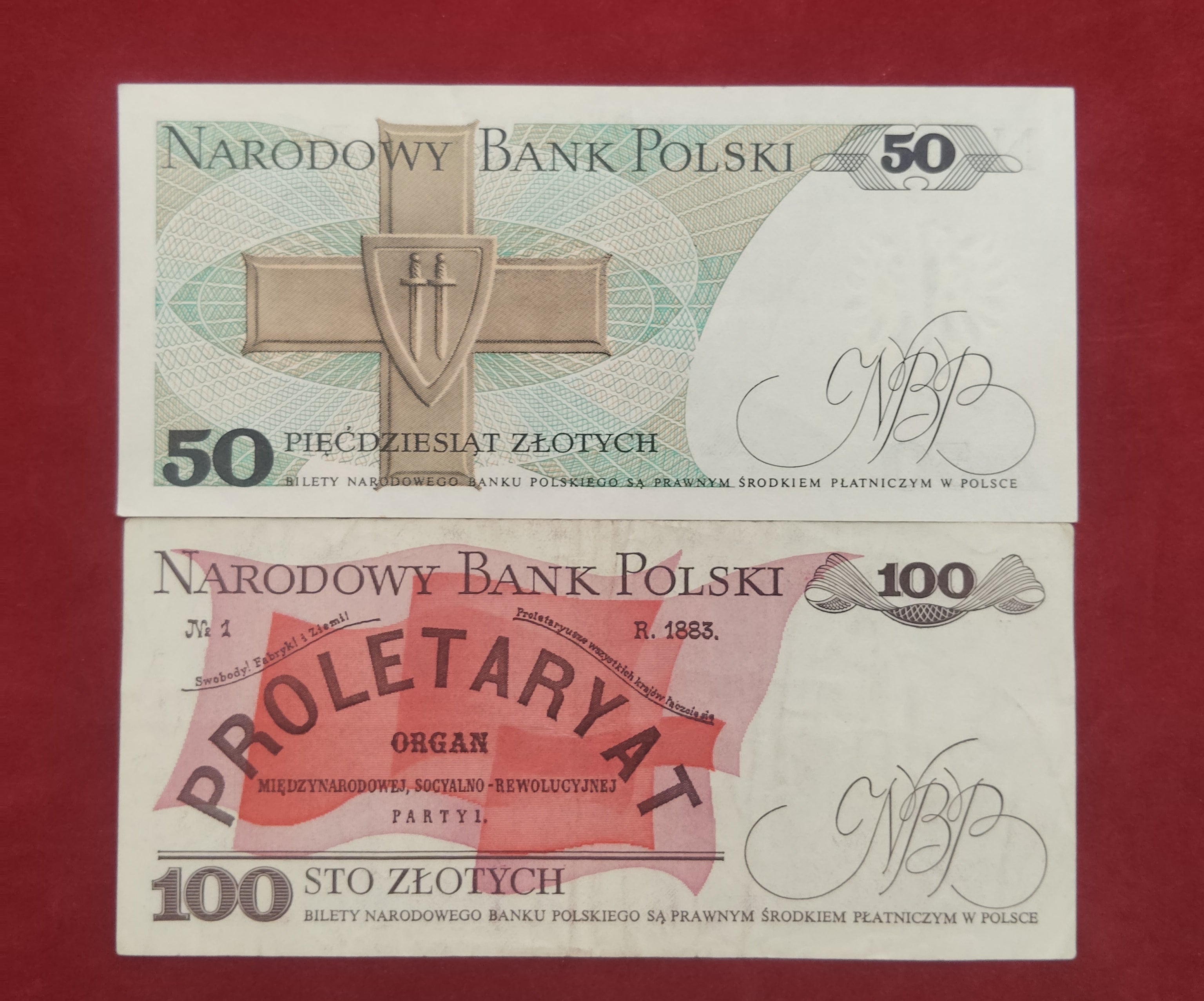 NATIONAL BANK OF POLAND 50 ,100 ZLOTYCH (D751)
