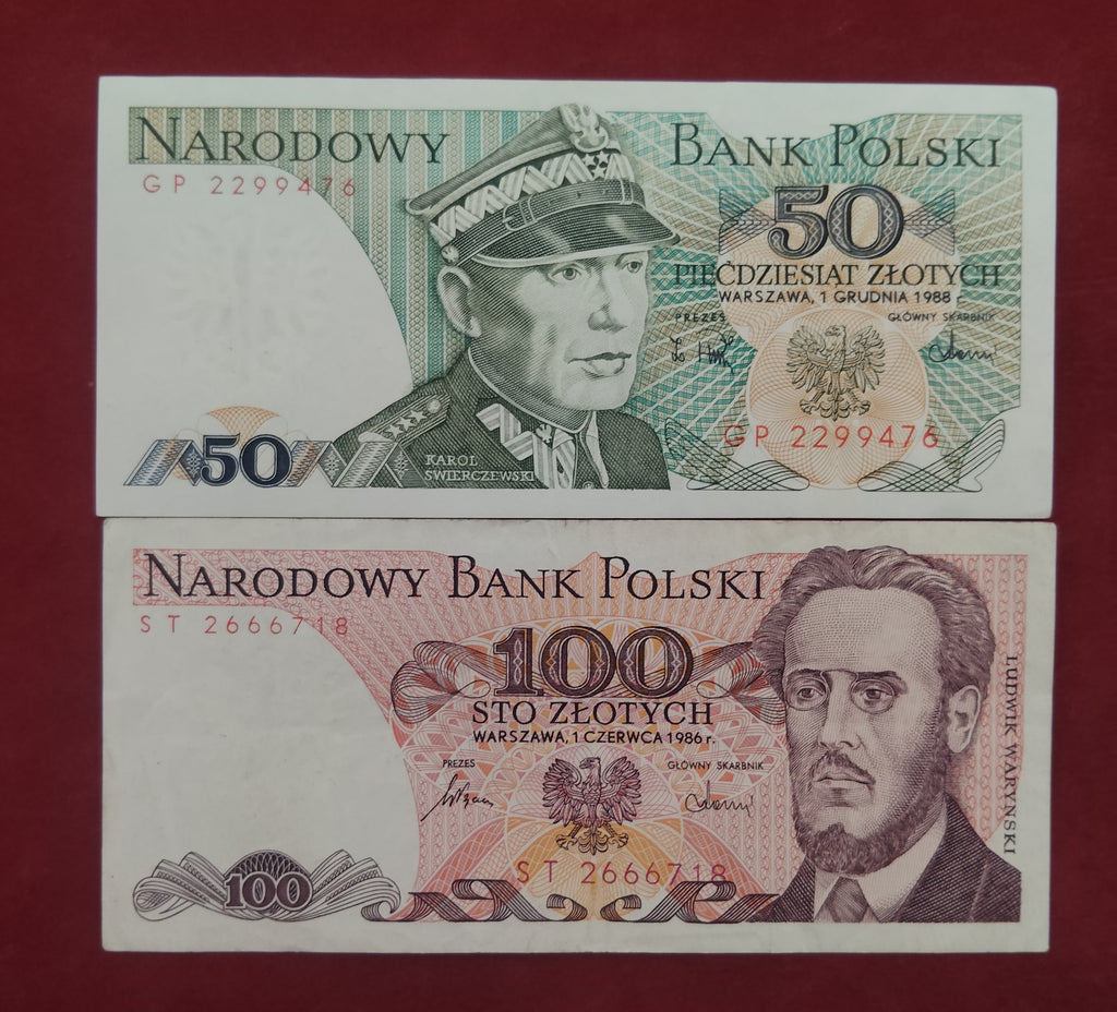 NATIONAL BANK OF POLAND 50 ,100 ZLOTYCH (D751)