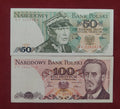 NATIONAL BANK OF POLAND 50 ,100 ZLOTYCH (D751)