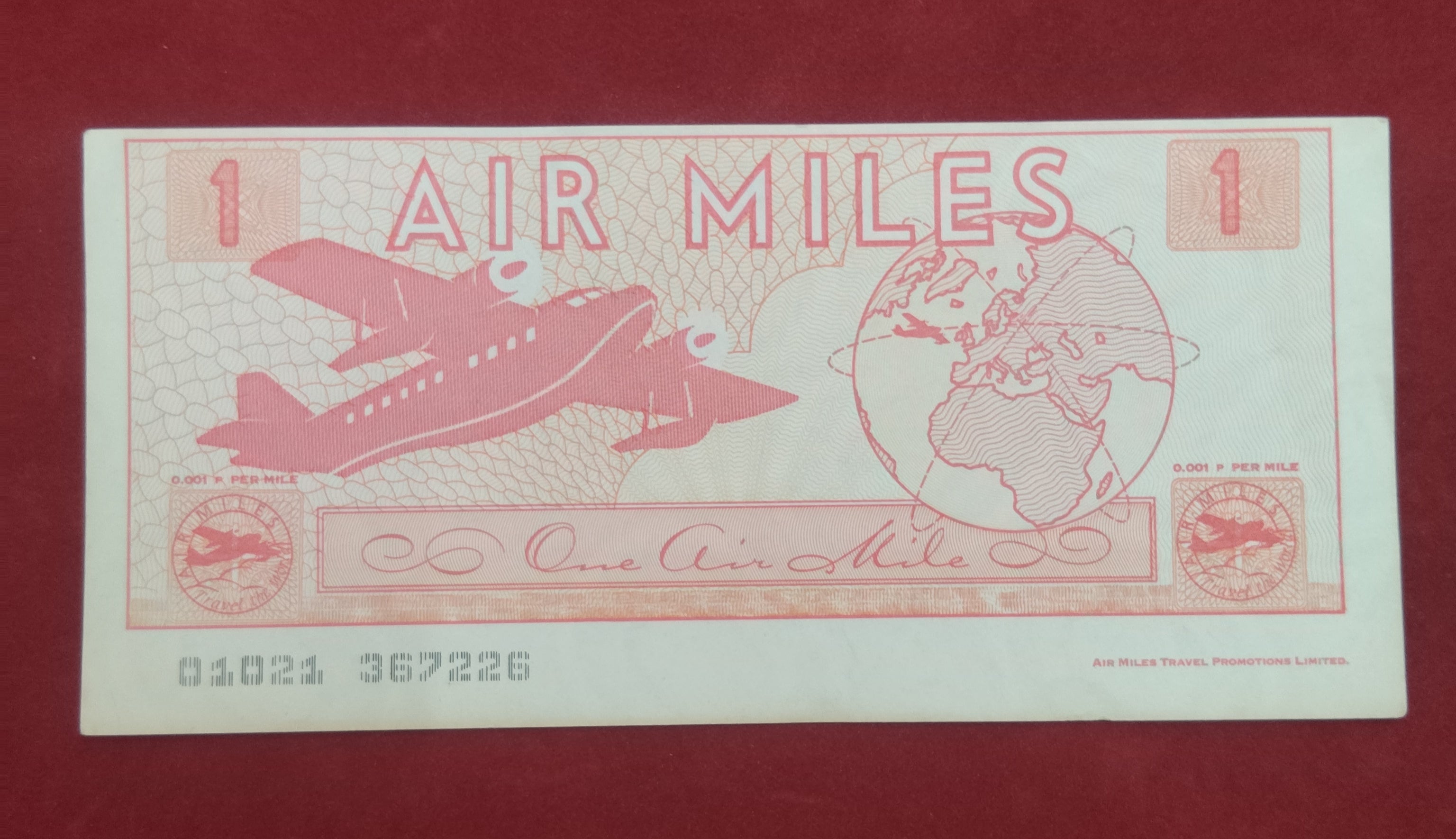BANK OF UNITED KINGDOM 1 AIR MILES (C333)