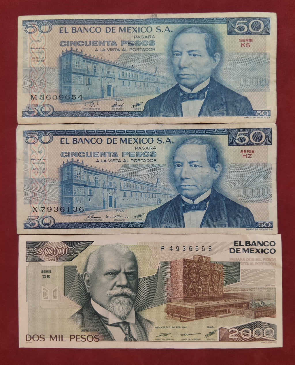 BANK OF MEXICO 50 ,2000 PESOS (C295)