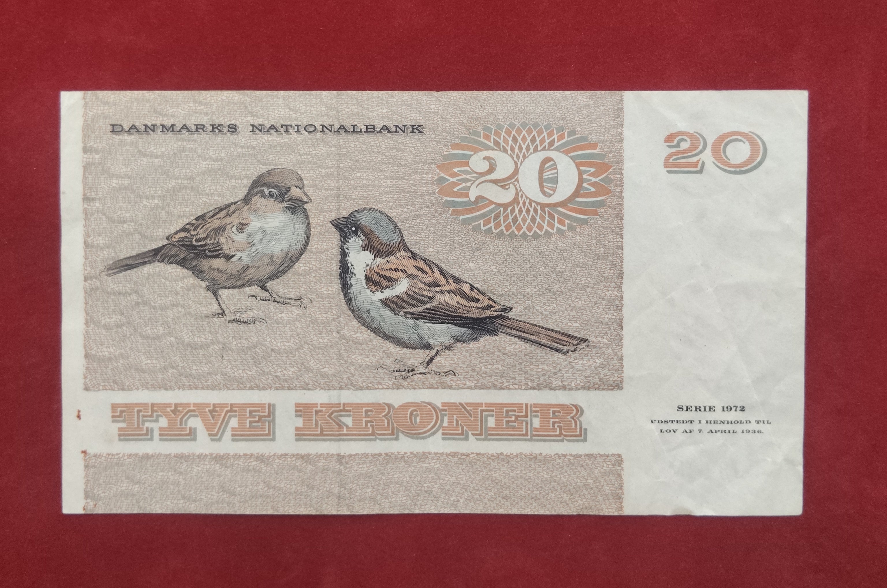 NATIONAL BANK OF DANMARKS 20 KRONER (276)