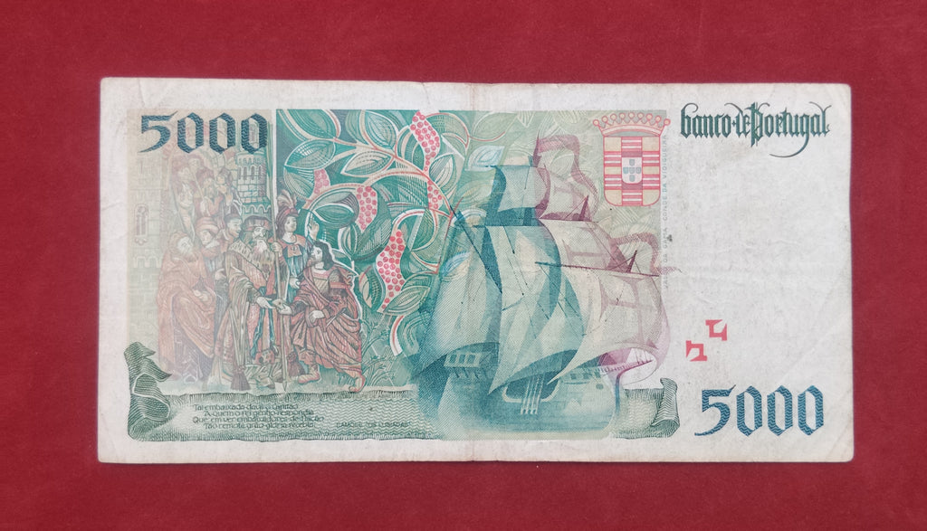 BANK OF PORTUGAL 5000 ESCUDOS (264)