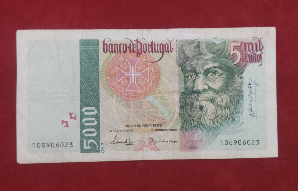 BANK OF PORTUGAL 5000 ESCUDOS (264)