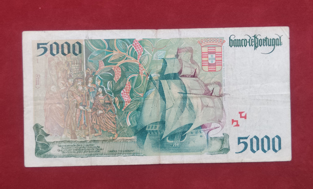 BANK OF PORTUGAL 5000 ESCUDOS (263)