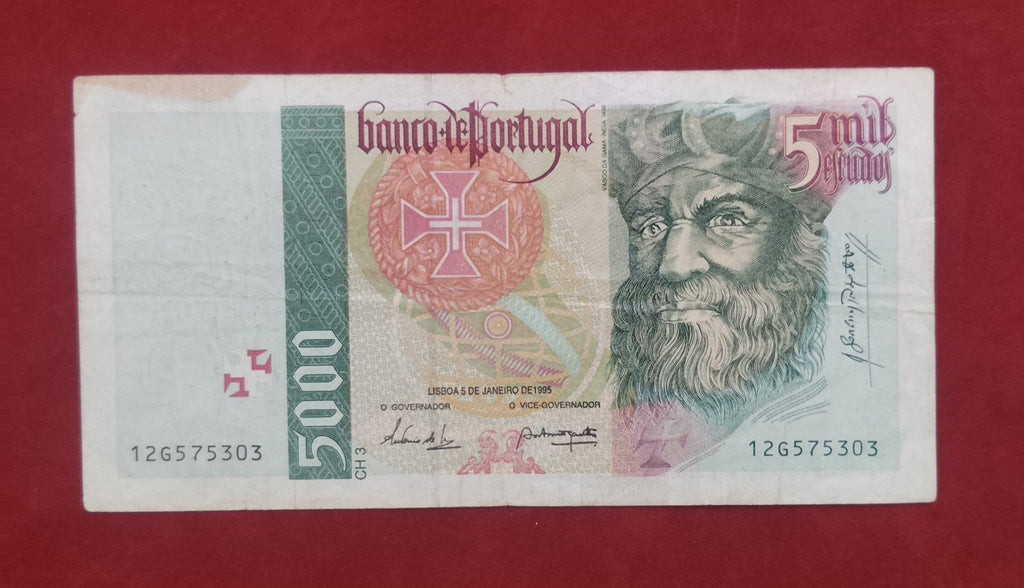 BANK OF PORTUGAL 5000 ESCUDOS (263)