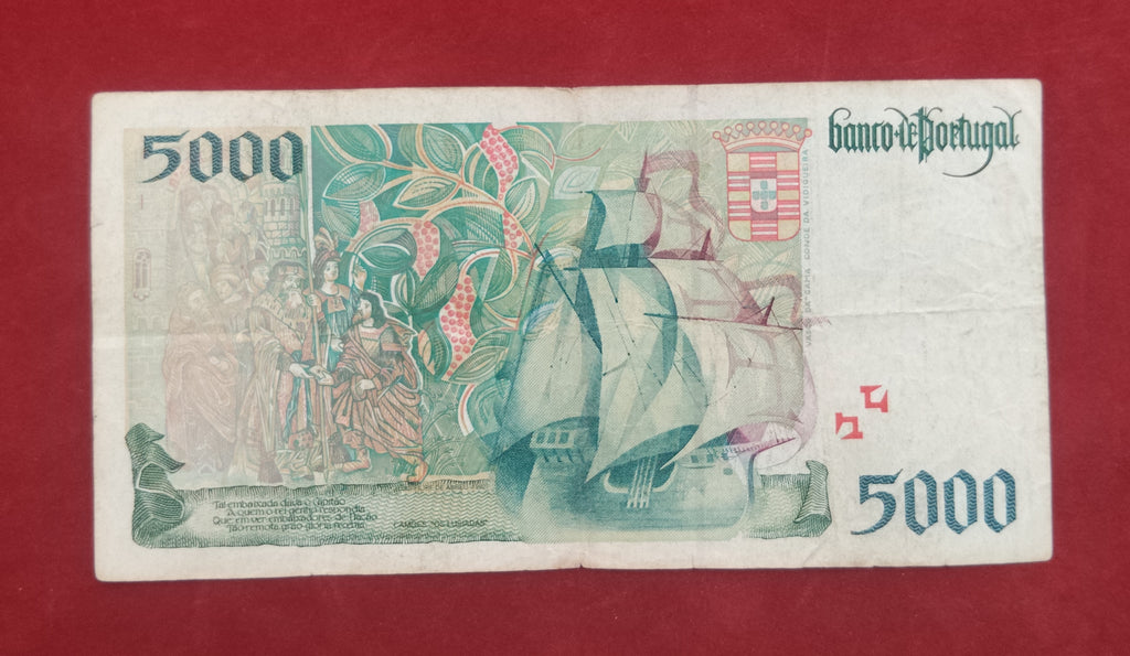 BANK OF PORTUGAL 5000 ESCUDOS (259)