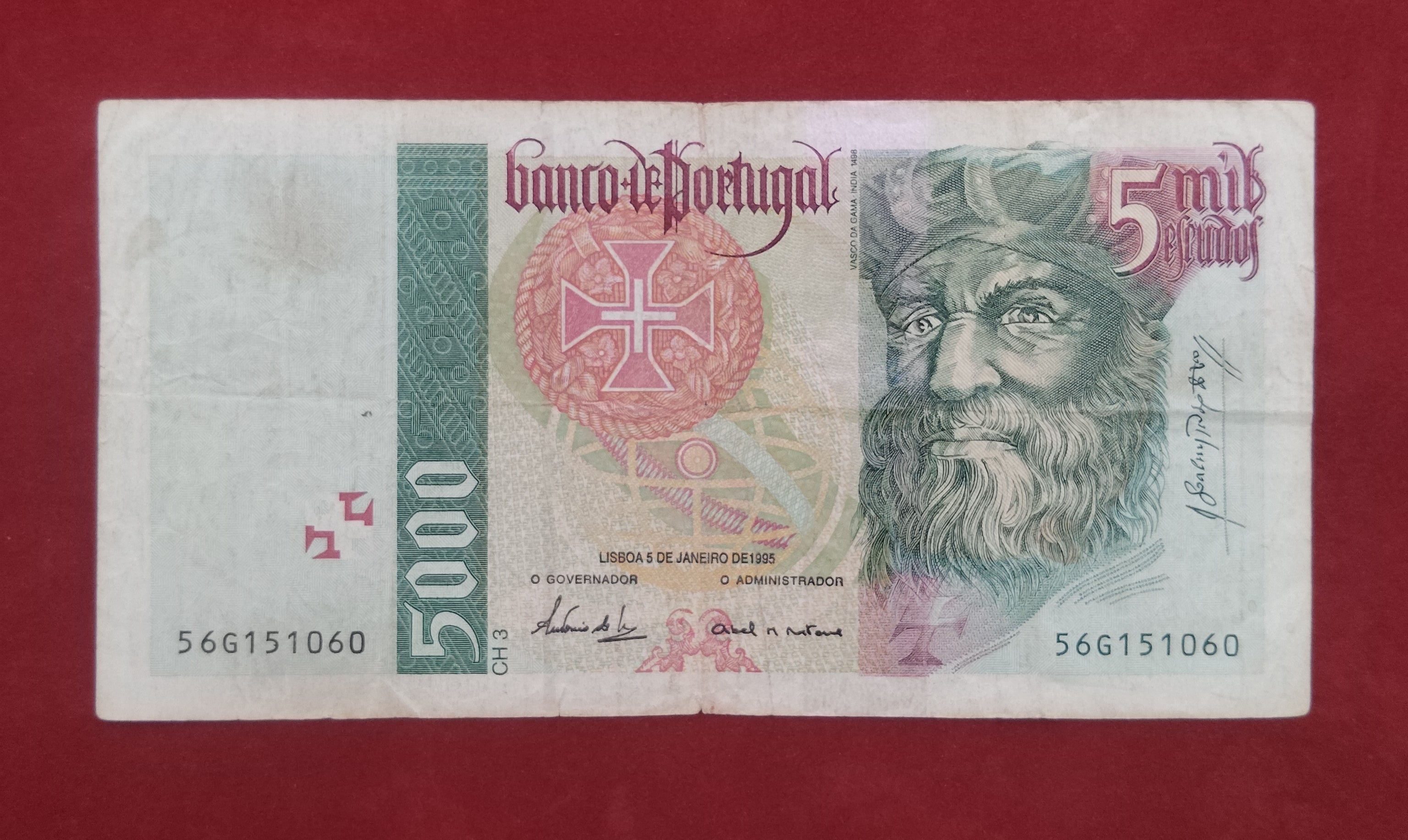 BANK OF PORTUGAL 5000 ESCUDOS (259)