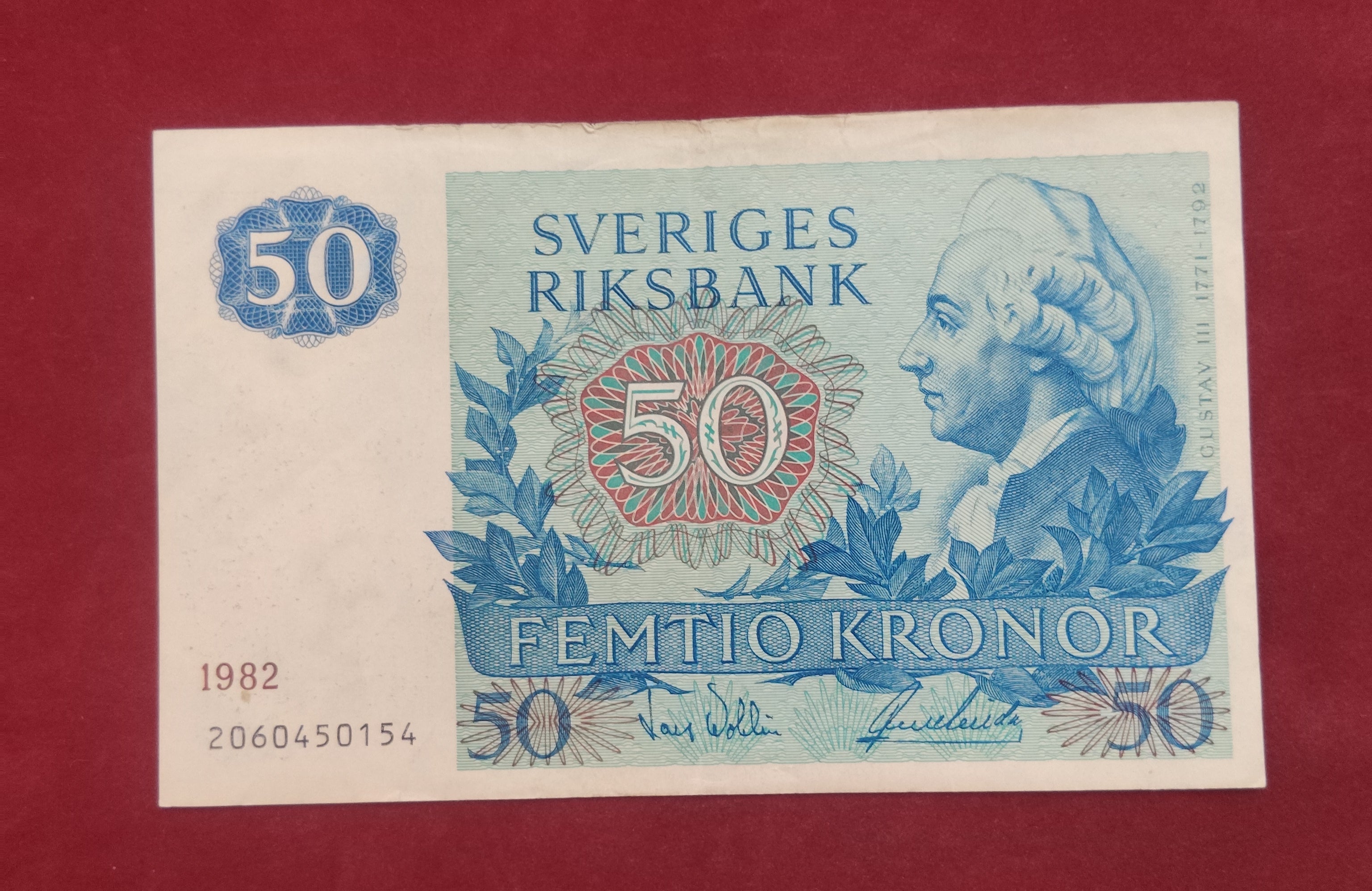 BANK OF SWEDEN 50 KRONOR (D838)