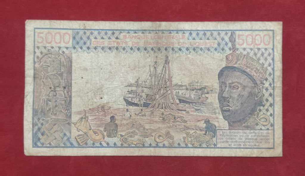 BANK OF WEST AFRICAN STATES 5000 (D802)