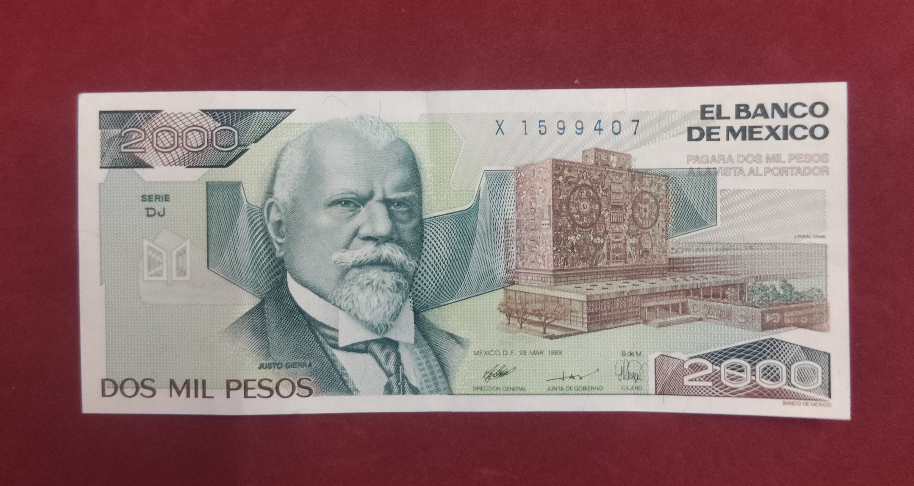 BANK OF MEXICO 2000 PESOS (512)