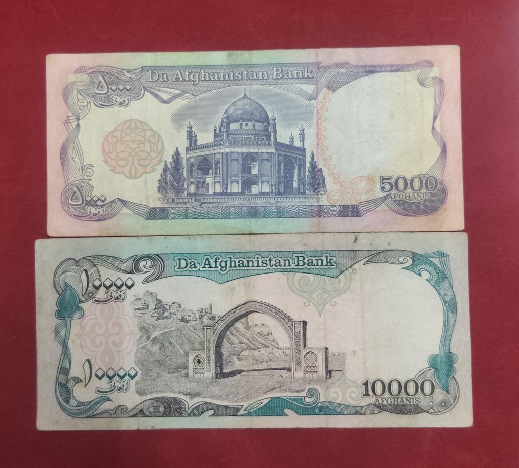 BANK OF AFGHANISTAN 5000 ,10000 AFGHANIS (1141)