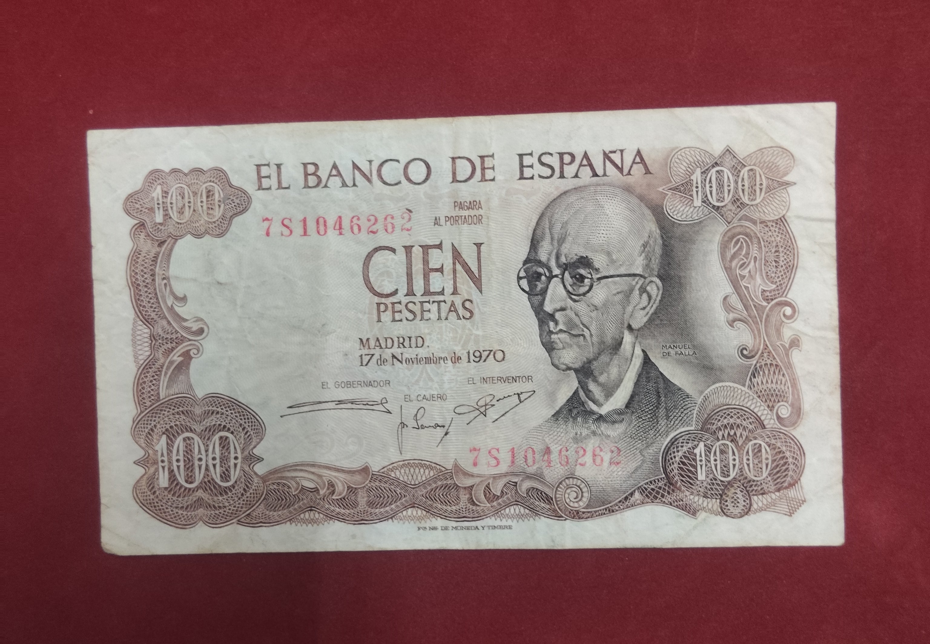 BANK OF SPAIN 100 PESETAS (Y228)
