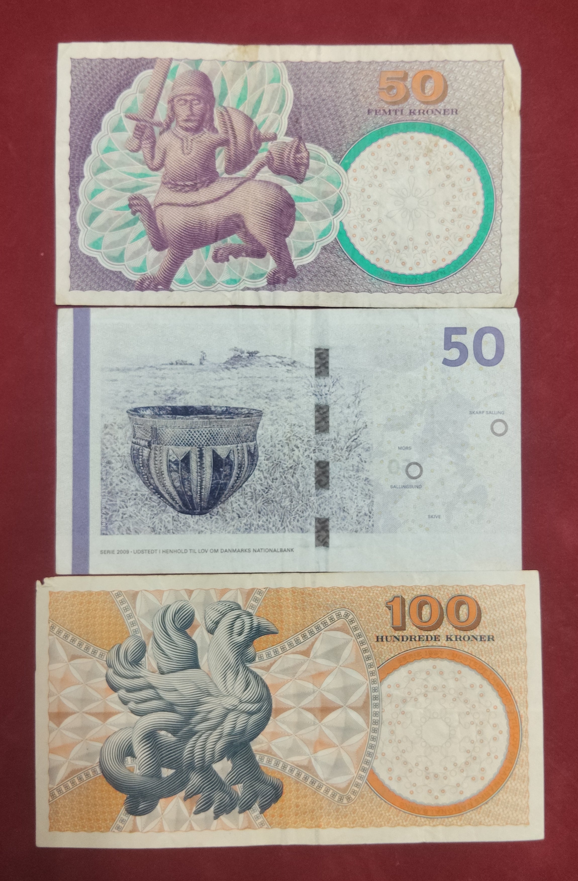NATIONAL BANK OF DANMARKS 50 ,100 KRONER (965)